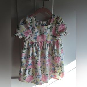 Pippa & Julie Pink and Yellow Floral Dress 24 M